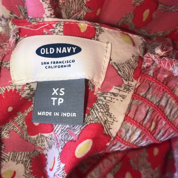 Old Navy Coral Floral Dress - Picture 2 of 3